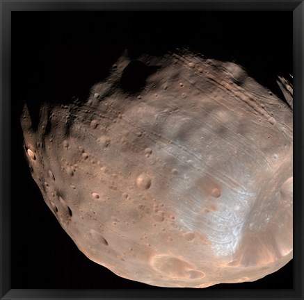 Framed Mars Moon Phobos Print