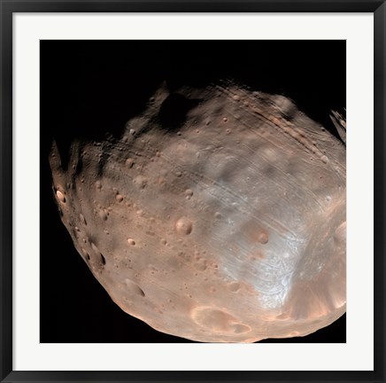 Framed Mars Moon Phobos Print