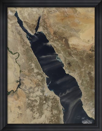 Framed Dust Plumes Over the Red Sea Print