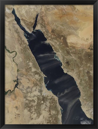 Framed Dust Plumes Over the Red Sea Print