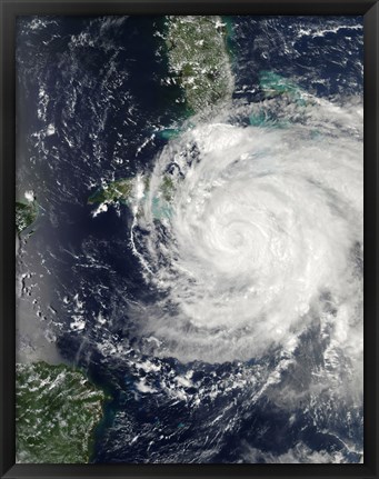 Framed Hurricane Ike over Cuba, Jamaica, and the Bahamas Print