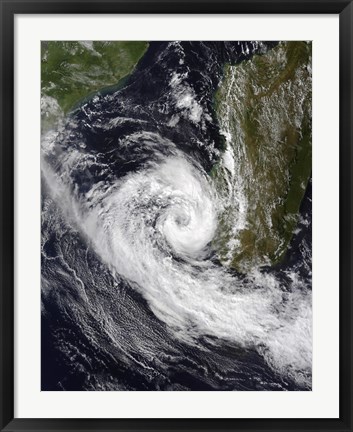 Framed Tropical Cyclone Izilda Print