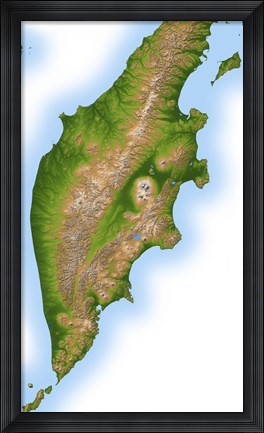 Framed Russia's Kamchatka Peninsula Print