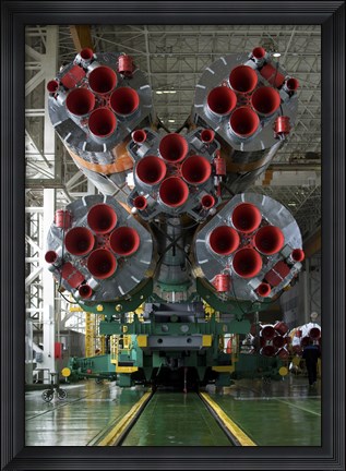 Framed Boosters of the Soyuz TMA-14 Spacecraft Print