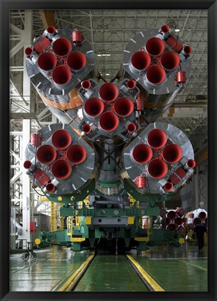 Framed Boosters of the Soyuz TMA-14 Spacecraft Print