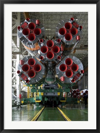 Framed Boosters of the Soyuz TMA-14 Spacecraft Print