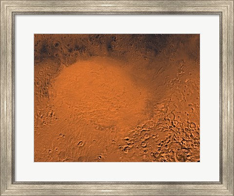 Framed Hellas Planitia Region of Mars Print