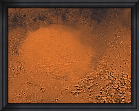Framed Hellas Planitia Region of Mars Print