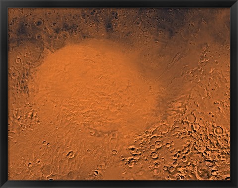 Framed Hellas Planitia Region of Mars Print