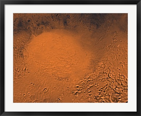 Framed Hellas Planitia Region of Mars Print