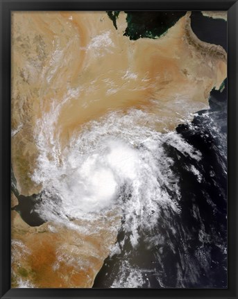 Framed Tropical Storm Three in the Northern Indian Ocean Print