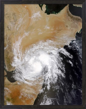 Framed Tropical Storm Three in the Northern Indian Ocean Print