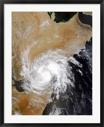 Framed Tropical Storm Three in the Northern Indian Ocean Print