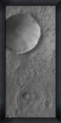 Framed Impact Crater on Mars Print