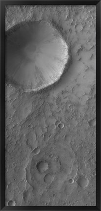 Framed Impact Crater on Mars Print