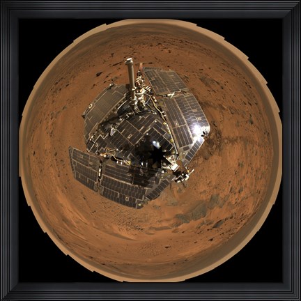 Framed Mars Exploration Rover on the Surface of Mars Print