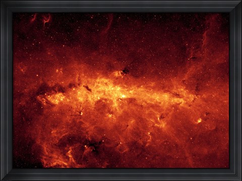 Framed Milky Way Center Aglow with Dust Print