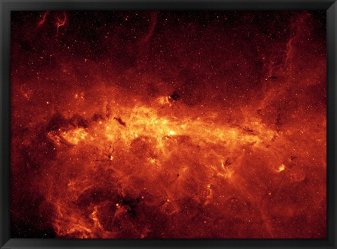 Framed Milky Way Center Aglow with Dust Print