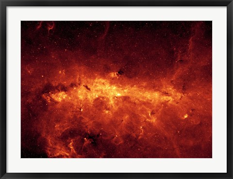 Framed Milky Way Center Aglow with Dust Print