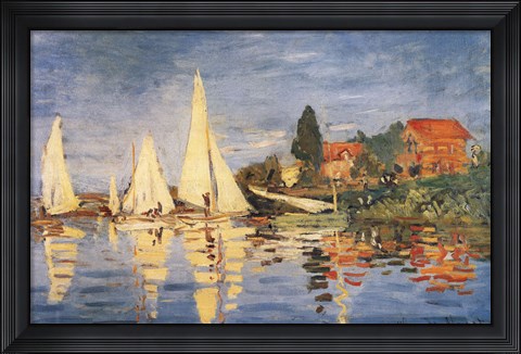 Framed Regatta at Argenteuil Print
