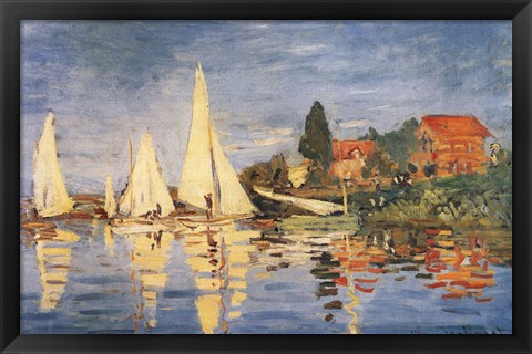 Framed Regatta at Argenteuil Print