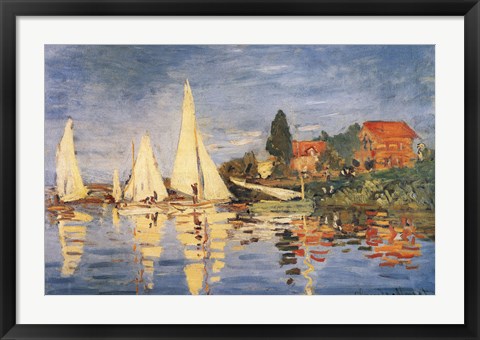 Framed Regatta at Argenteuil Print