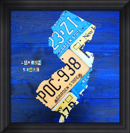 Framed New Jersey Print