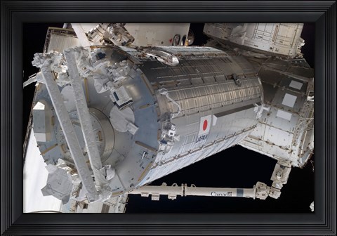 Framed Japanese Pressurized Module, The Japanese Logistics Module, and the Harmony Node Print