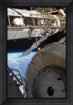 Framed Components of the International Space Station Print