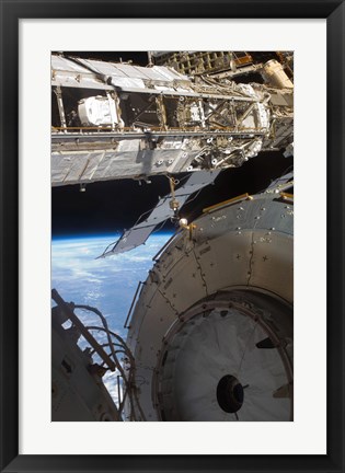 Framed Components of the International Space Station Print