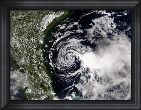 Framed Tropical Storm Edouard Print