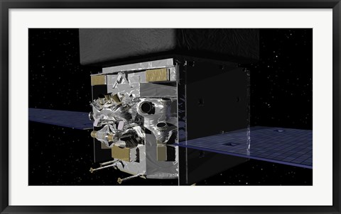 Framed Artist&#39;s Concept of the Gamma-Ray Large Area Space Telescope, or GLAST Print