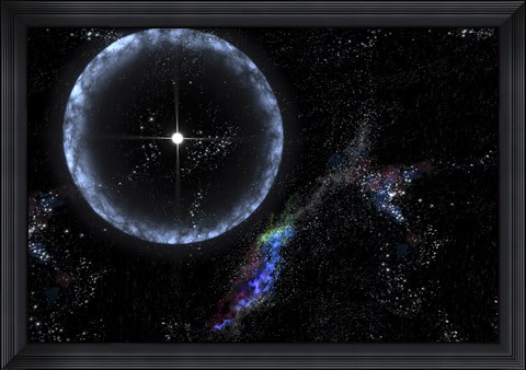 Framed Neutron Star SGR 1806-20 Producing a Gamma Ray Flare Print