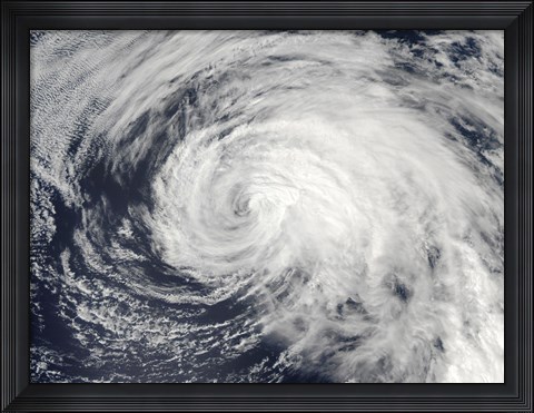 Framed Tropical Storm Ele in the Central Pacific Print