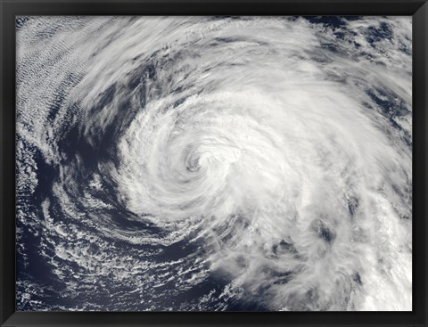 Framed Tropical Storm Ele in the Central Pacific Print