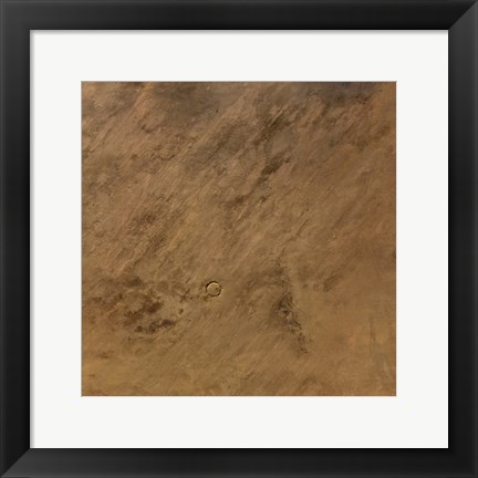 Framed Tenoumer Crater in Mauritania Print