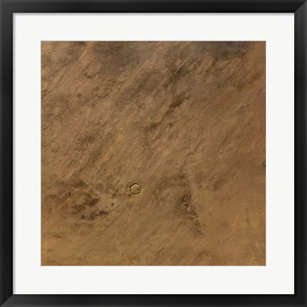 Framed Tenoumer Crater in Mauritania Print