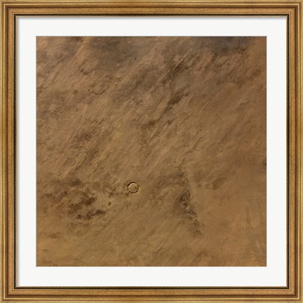 Framed Tenoumer Crater in Mauritania Print