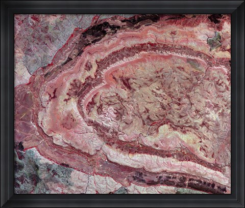 Framed Spider Crater, Western Australia Print