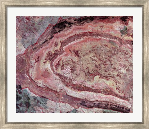 Framed Spider Crater, Western Australia Print