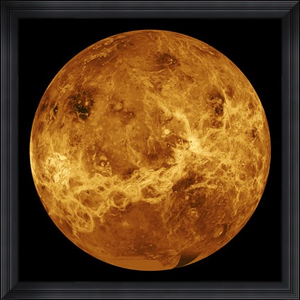 Framed Global view of the Surface of Venus Print