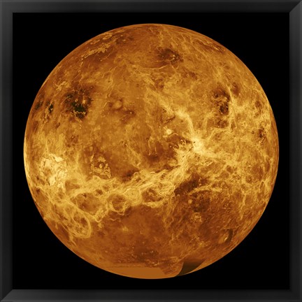 Framed Global view of the Surface of Venus Print