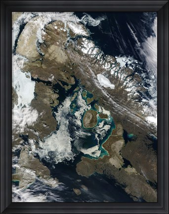 Framed Foxe Basin, Northern Canada Print