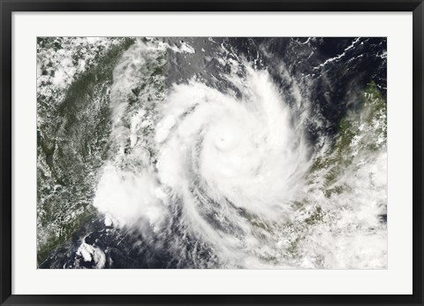 Framed Tropical Cyclone Jokwe Print