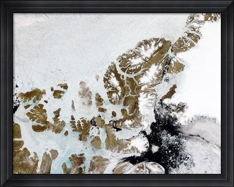 Framed Queen Elizabeth Islands in the Canadian Arctic Archipelago Print