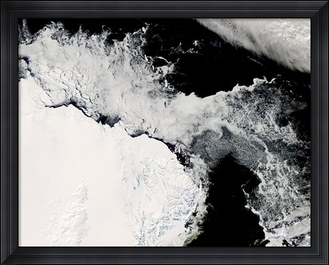 Framed Sea Ice in the Southern Ocean Print