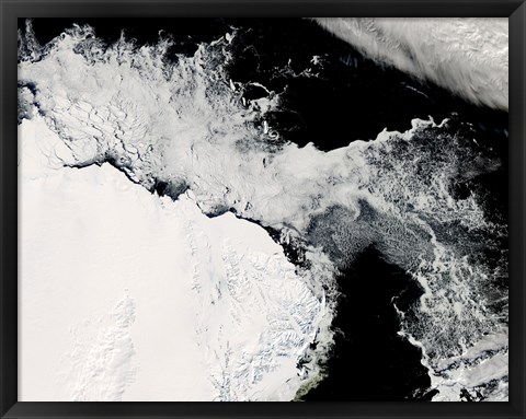 Framed Sea Ice in the Southern Ocean Print
