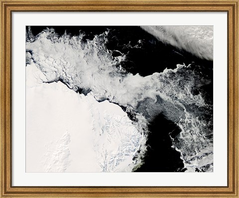 Framed Sea Ice in the Southern Ocean Print