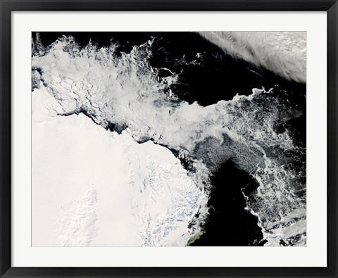 Framed Sea Ice in the Southern Ocean Print