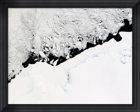 Framed East Antarctica's Prince Olav Coast Print